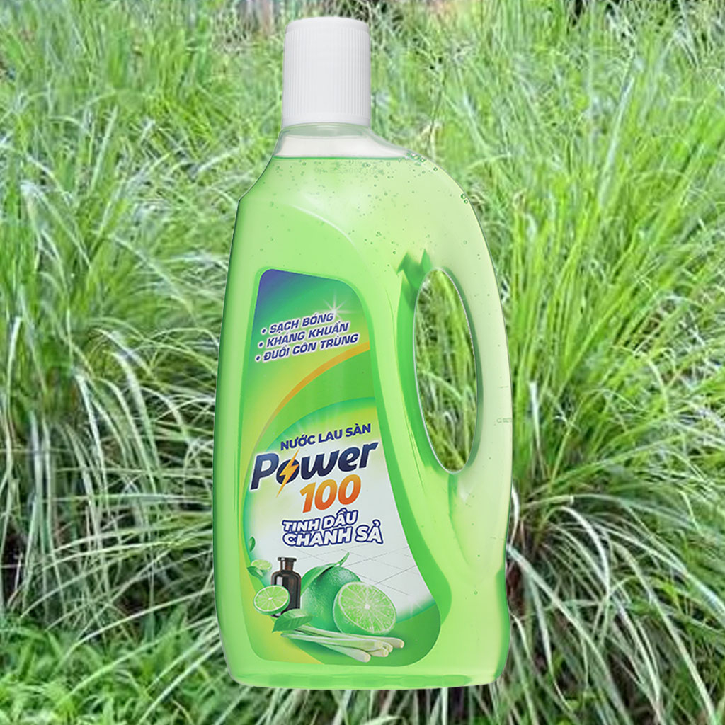 Nước lau sàn Power100 hương chanh sả 990g