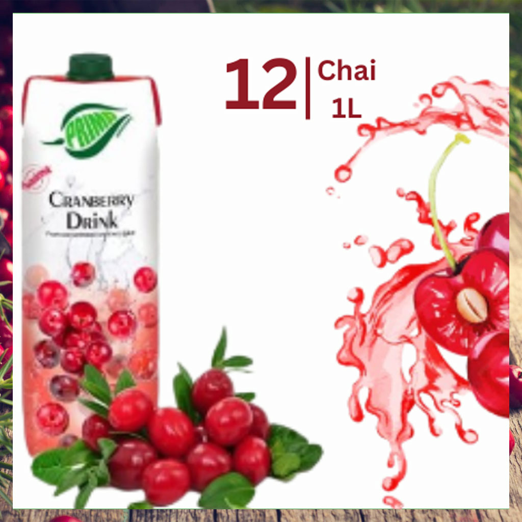 Nước Ép Nam Việt Quất Prima Craneberry Drink 1 lít