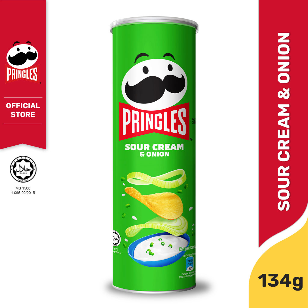 Khoai Tây Chiên Pringles Sour Cream & Onion 134g