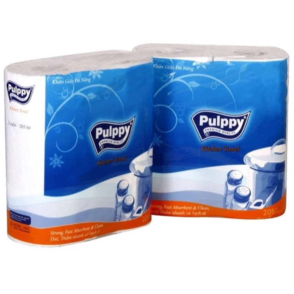 Khăn Giấy Đa Năng Pulppy xanh