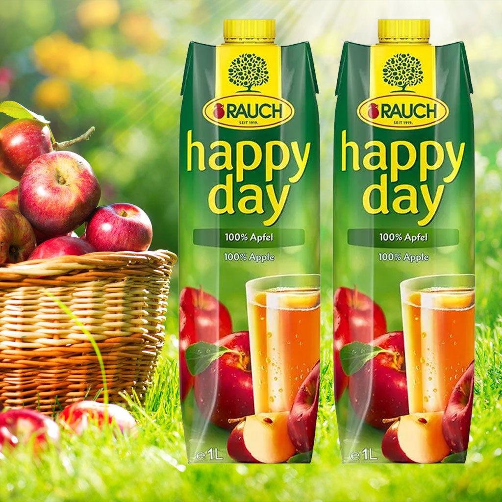 Nước ép táo nguyên chất Rauch Happy Day 1L B130370