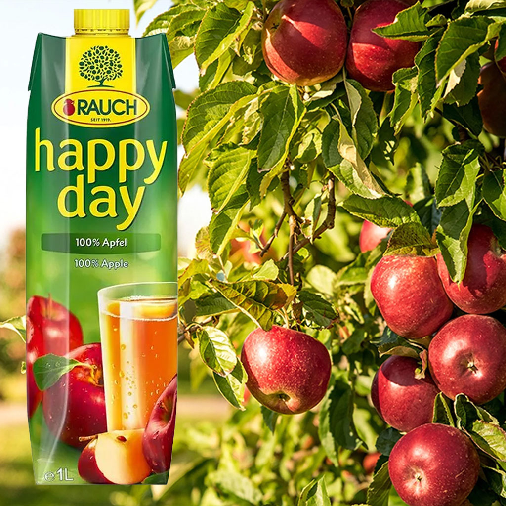 Nước ép táo nguyên chất Rauch Happy Day 1L B130370