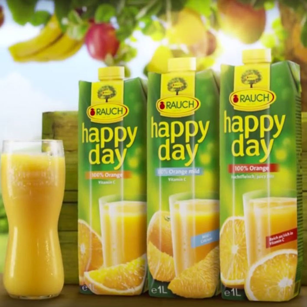 Nước ép cam nguyên chất Rauch Happy Day 1L B130369