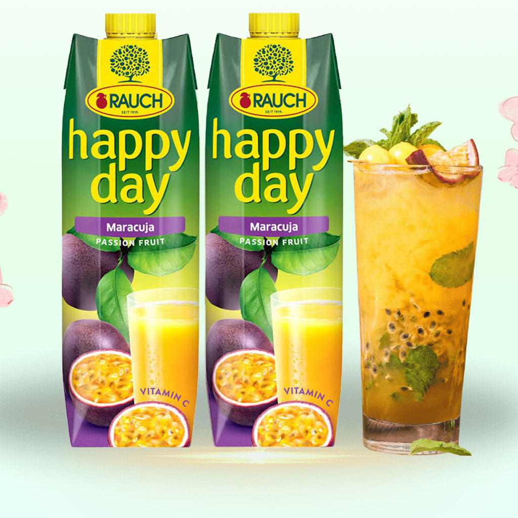 Nước chanh dây Rauch Happy Day Passion Fruit 1L B140086
