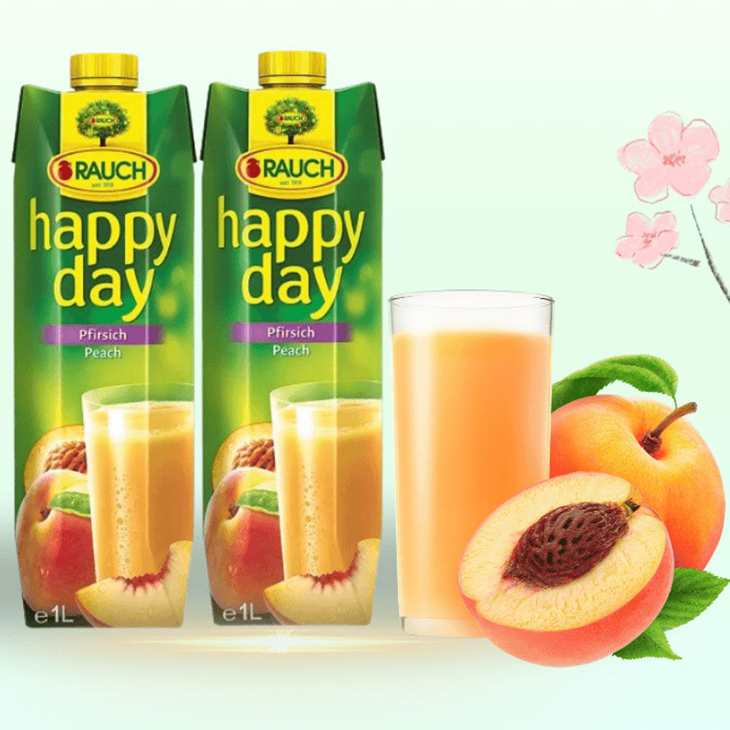 Nước ép đào Rauch Happy Day Peach 1L B140085