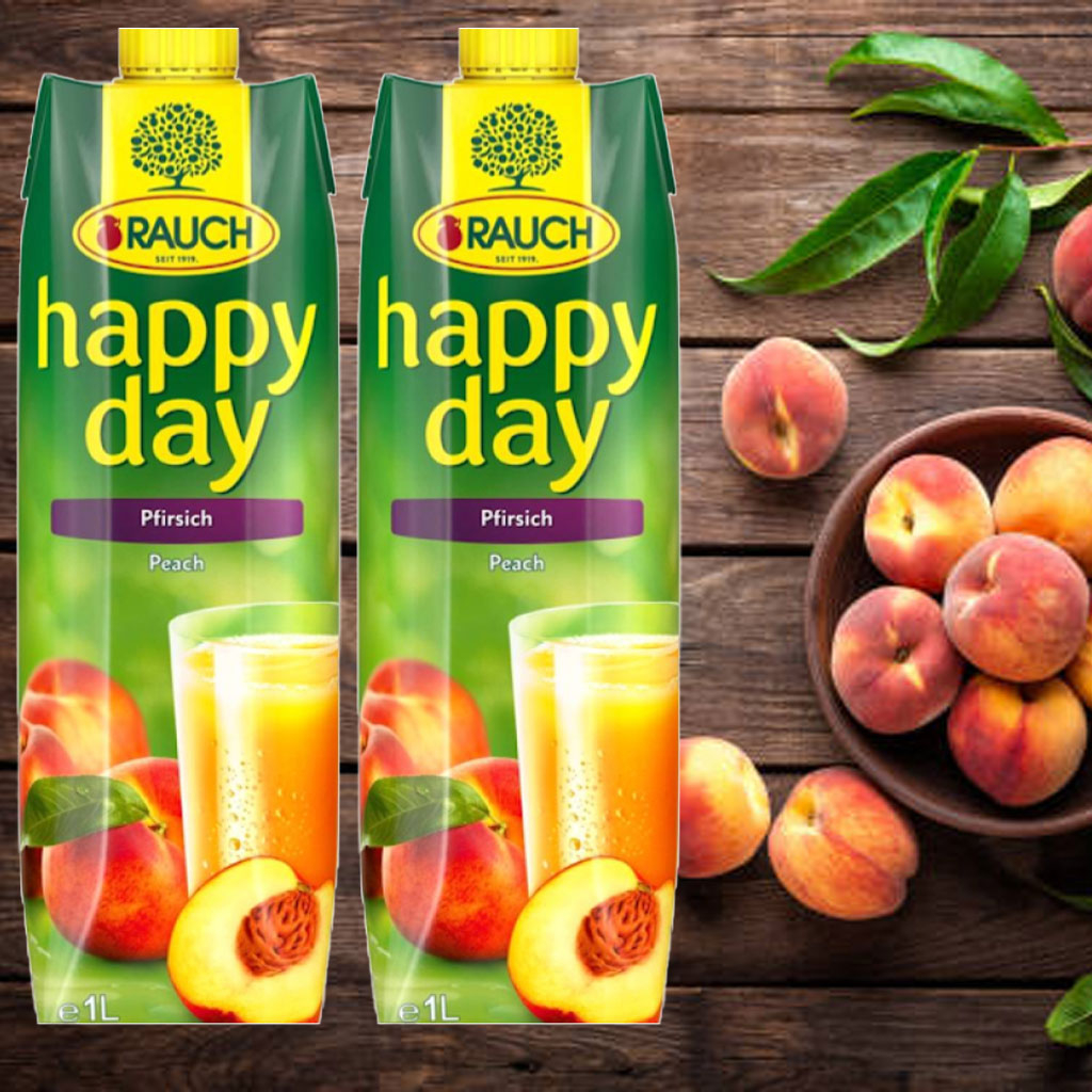 Nước ép đào Rauch Happy Day Peach 1L B140085