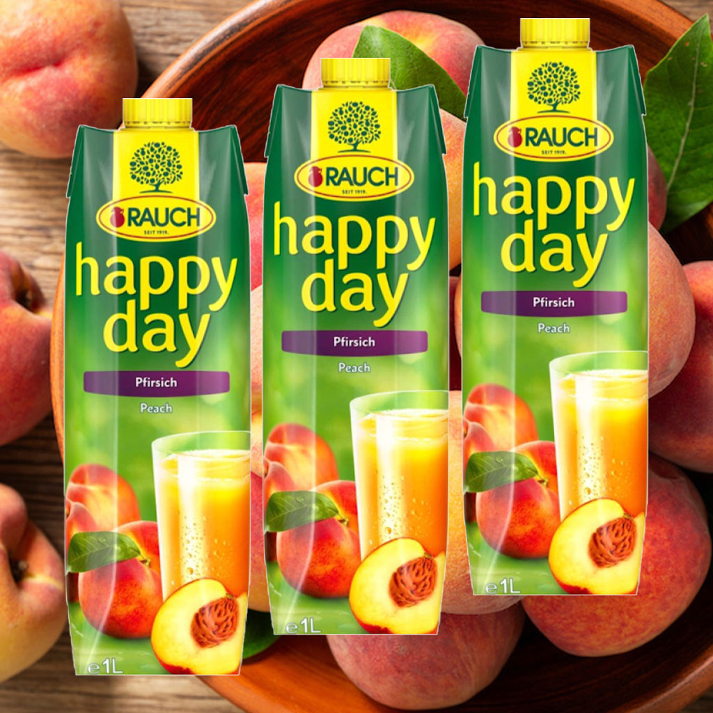 Nước ép đào Rauch Happy Day Peach 1L B140085