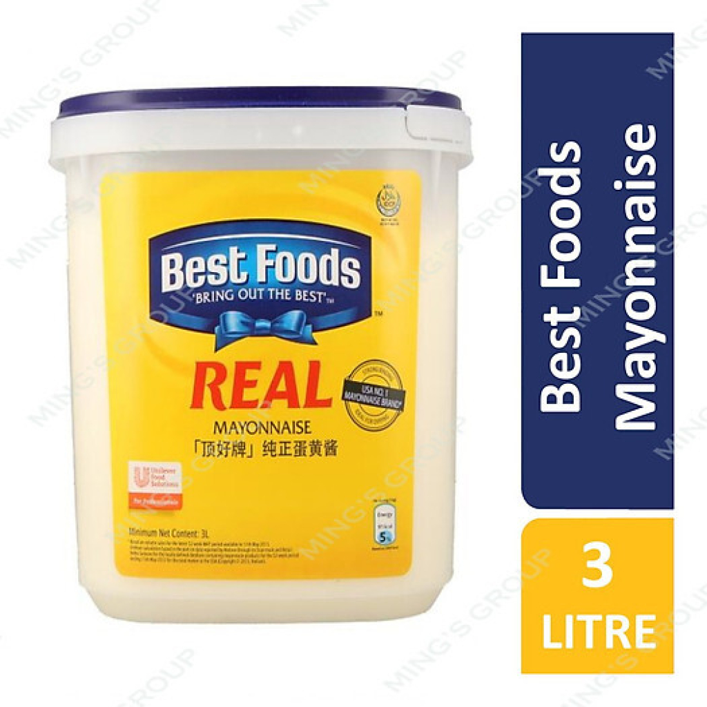 Sốt Real Mayonnaise Best Foods 3L