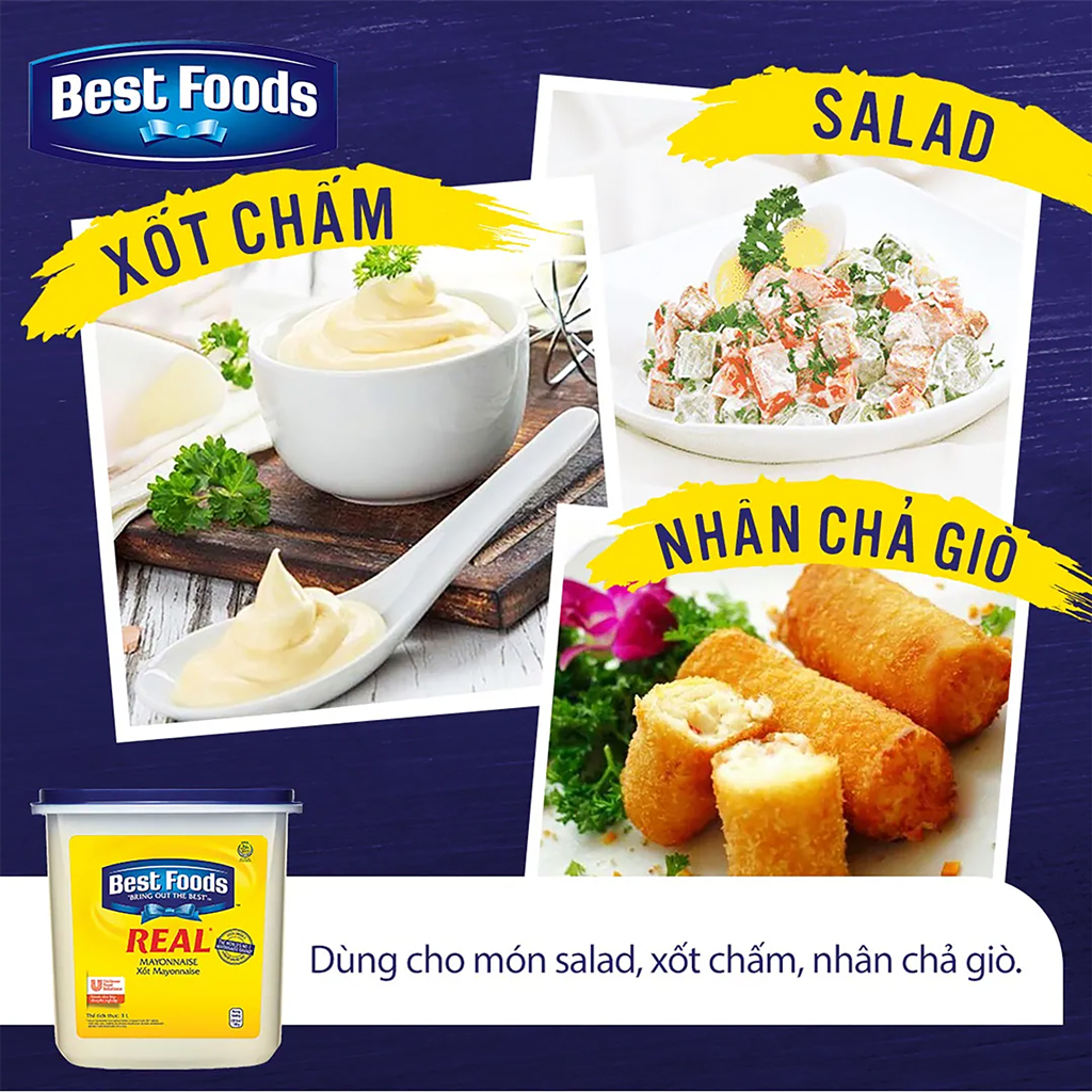 Sốt Real Mayonnaise Best Foods 3L