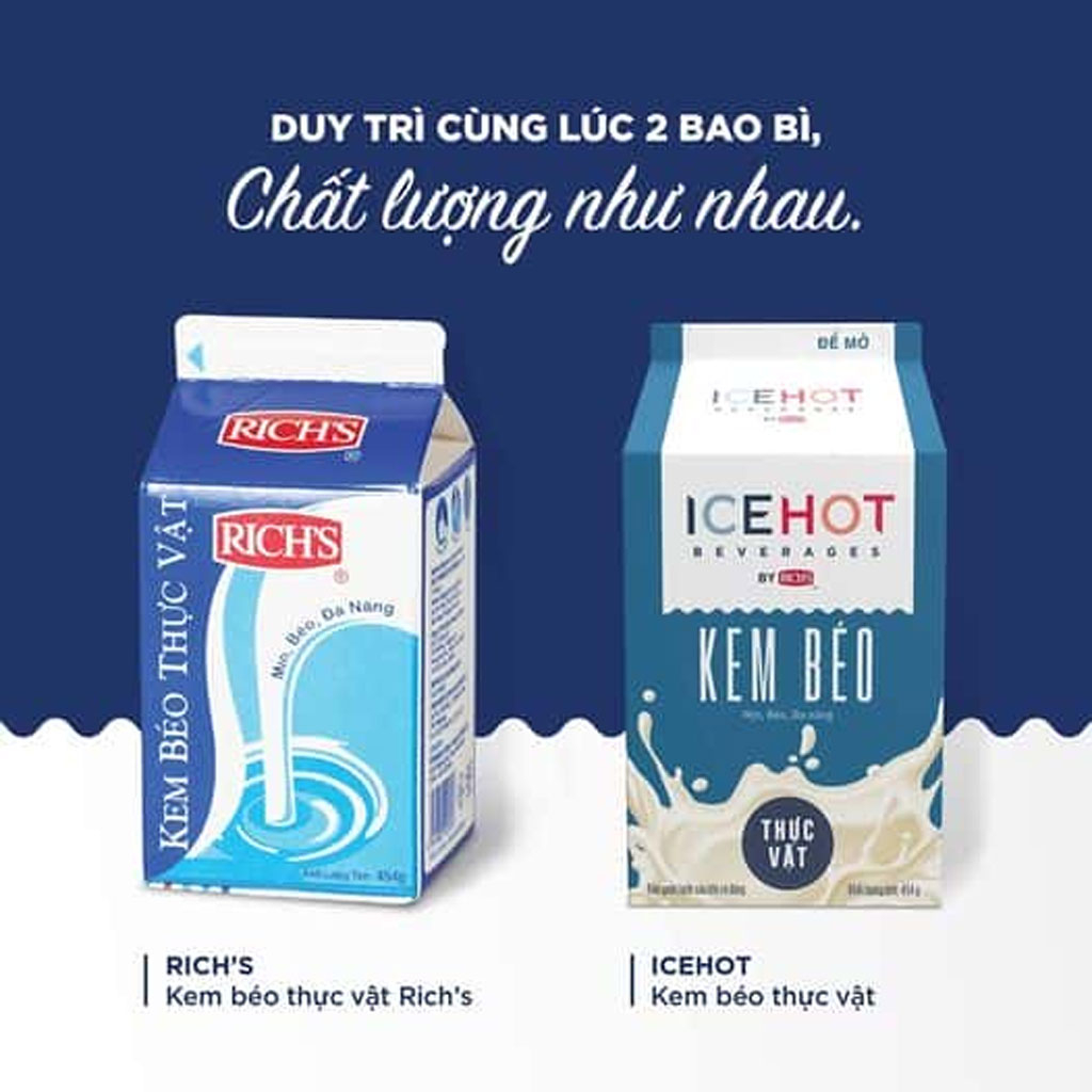 Kem béo thực vật Rich's IceHot Beverages Creamer 454g