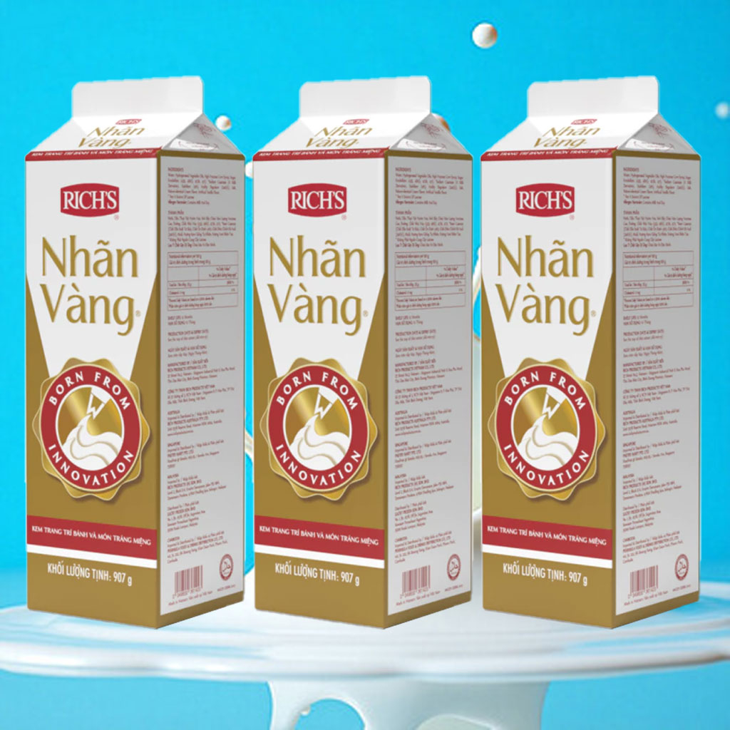 Kem Trang Trí Bánh Rich’s Nhãn Vàng