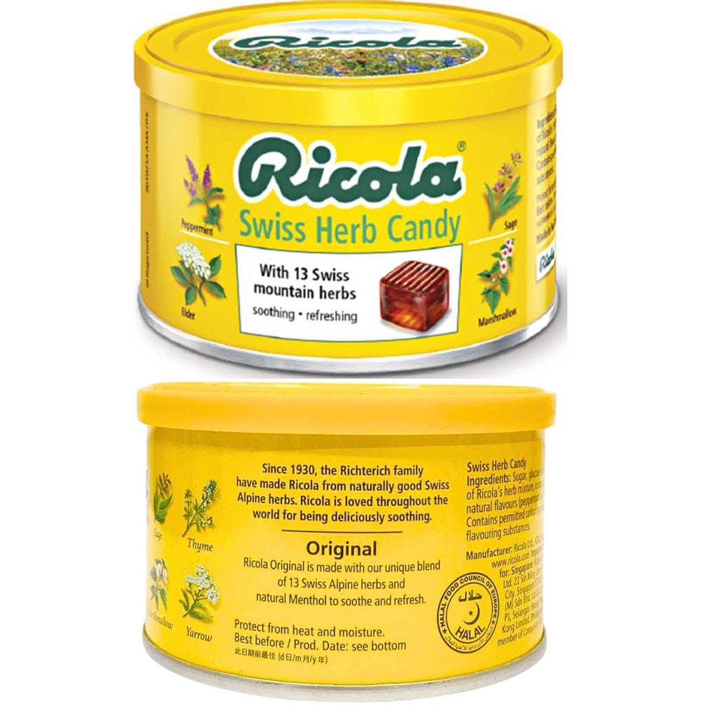 Kẹo thảo mộc Ricola Swiss Herb Candy 100g