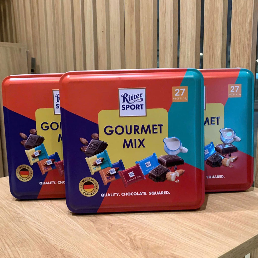 Sôcôla Hỗn Hợp Ritter Sport Gourmet Mix Chocolate 280g