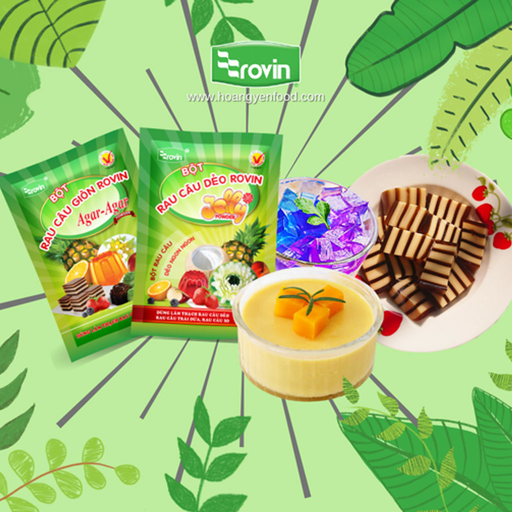 Bột rau câu dẻo Jelly Rovin 10g