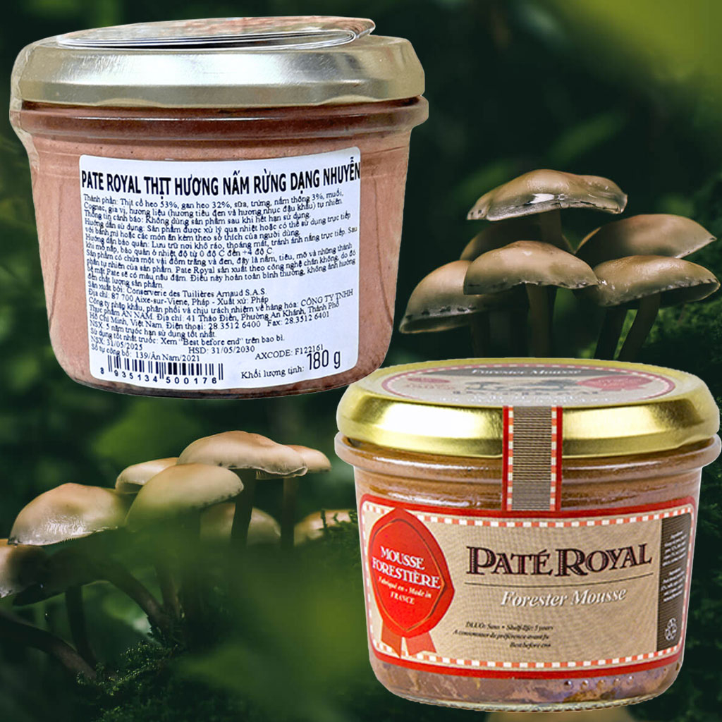 Patê thịt hương nấm rừng dạng nhuyễn Paté Royal 180g F122161