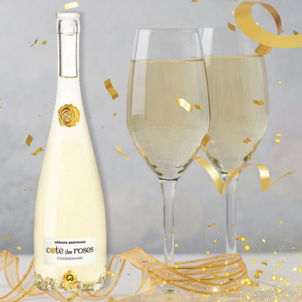 Rượu vang trắng Cote des Roses Chardonnay chai 750ml