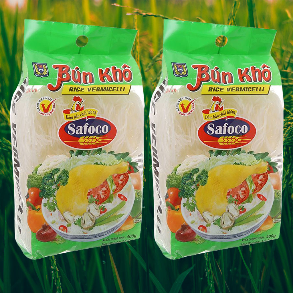 Bún gạo khô Safoco 400g x 20