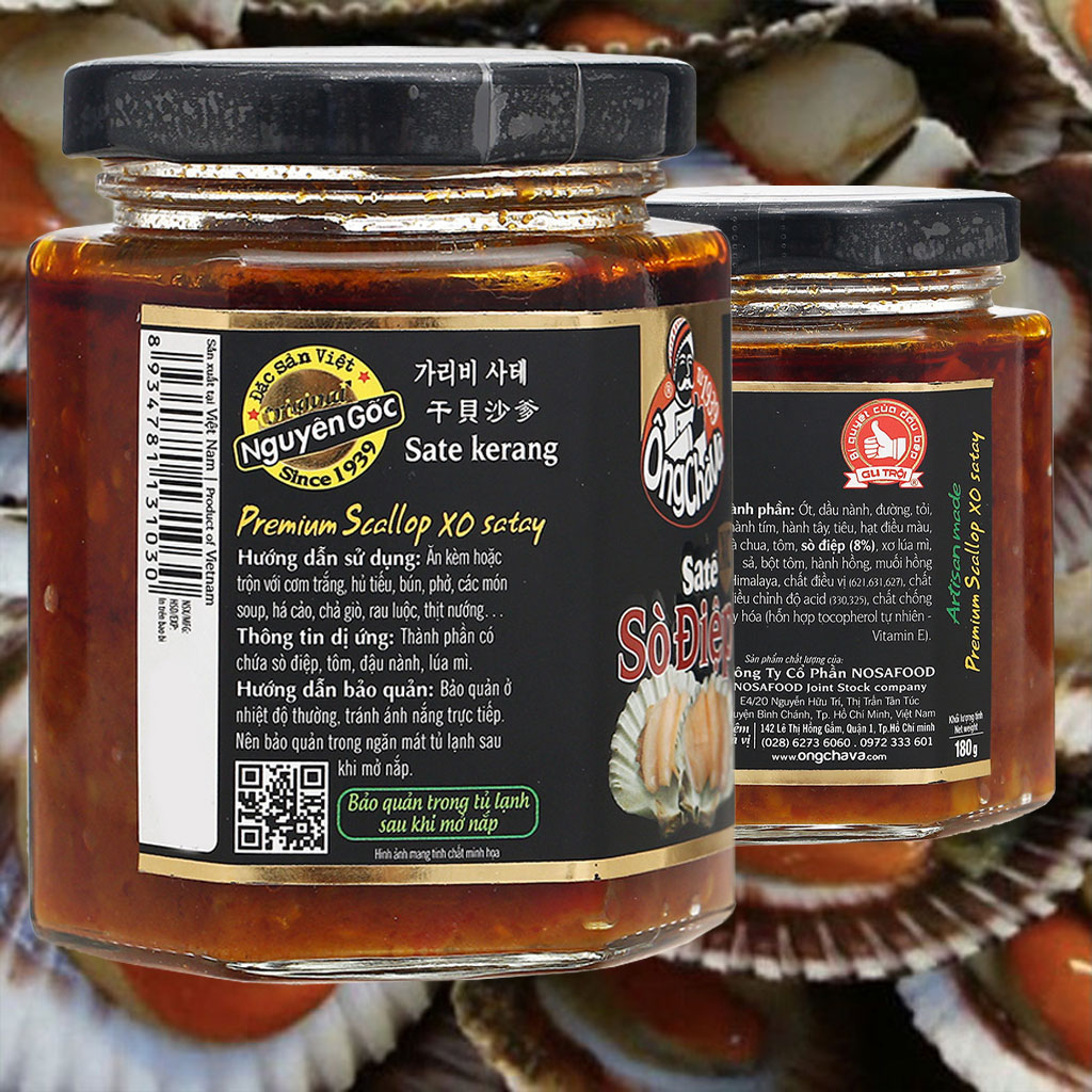 Sa tế sò điệp XO Ông Chà Và hũ 180g