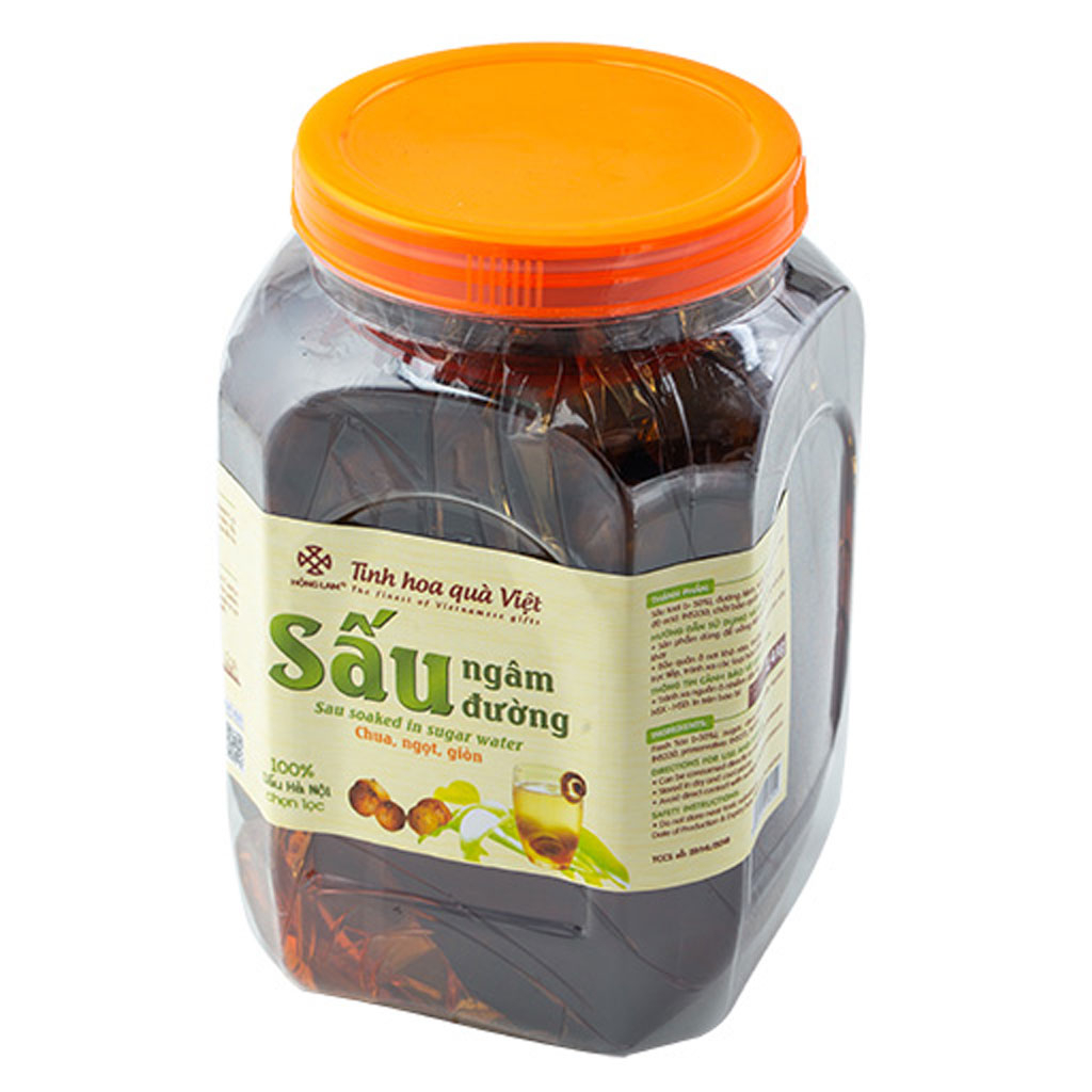 Sấu ngâm đường Hồng Lam 2.4kg