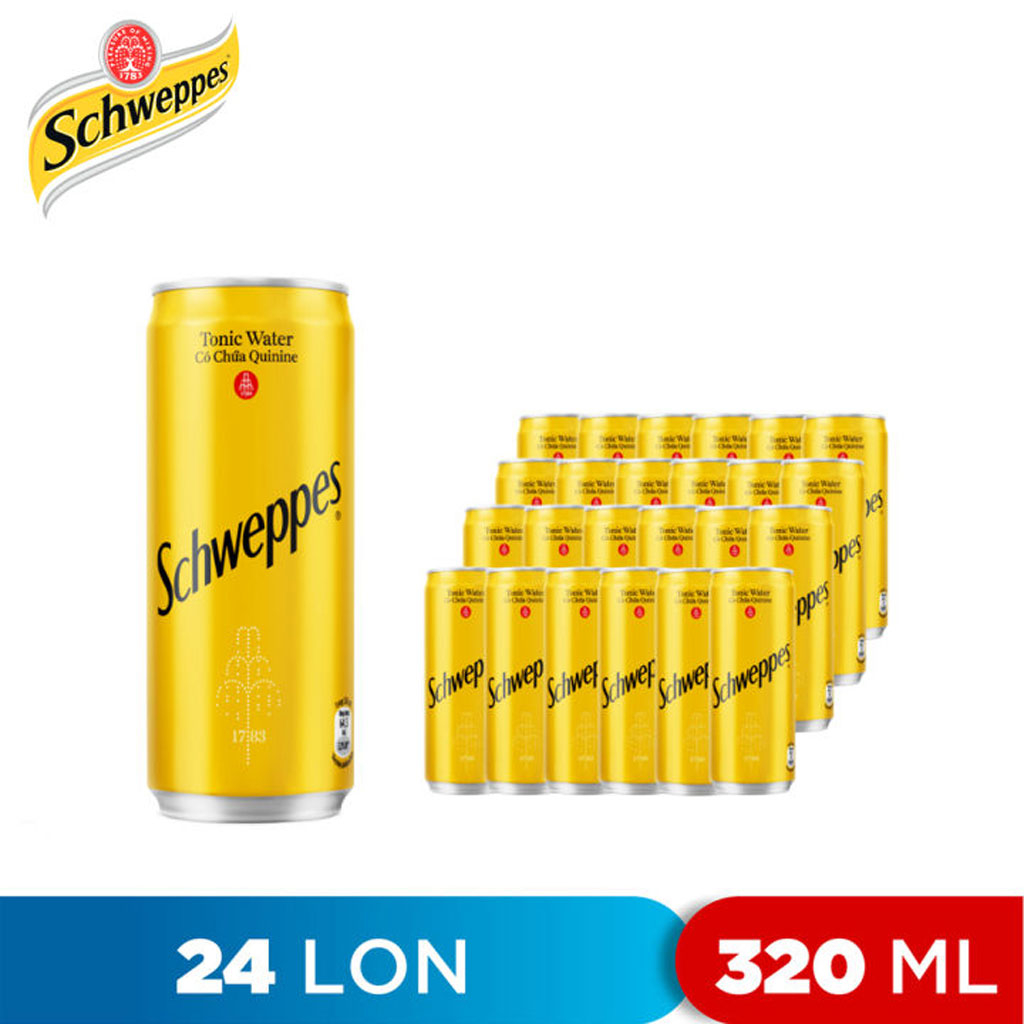 Nước tonic Schweppes lon 320ml