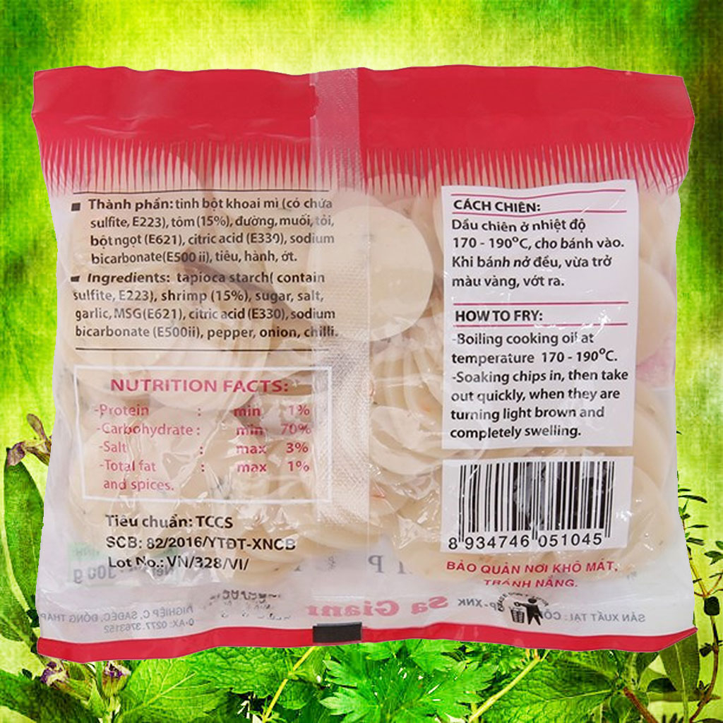 Bánh phồng tôm mini đặc biệt Sa Giang 100g