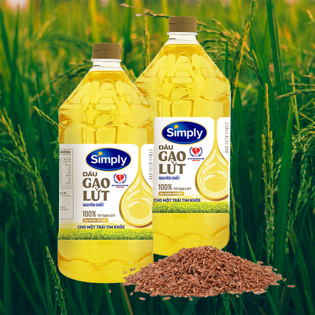 Dầu gạo lứt nguyên chất Simply 2 lít