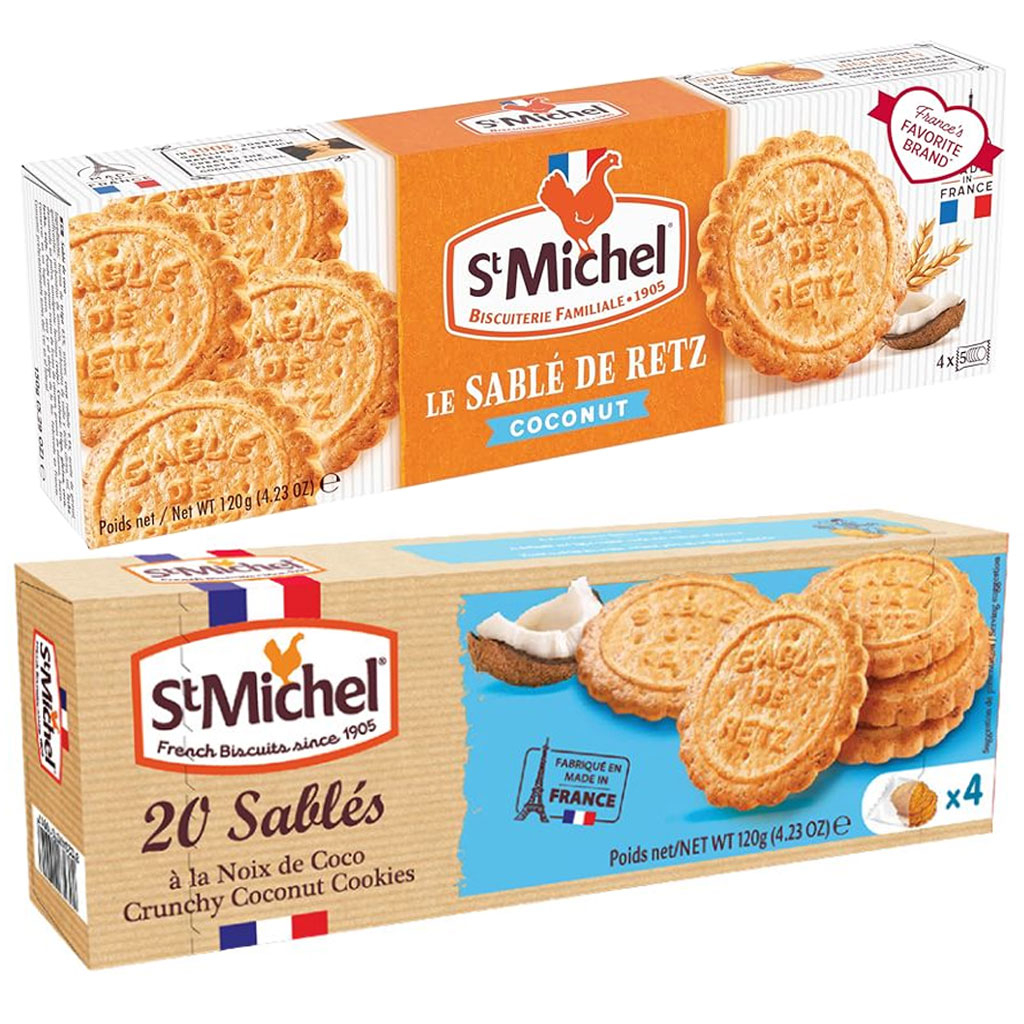 Bánh qui bơ dừa St Michel Sablés 120g