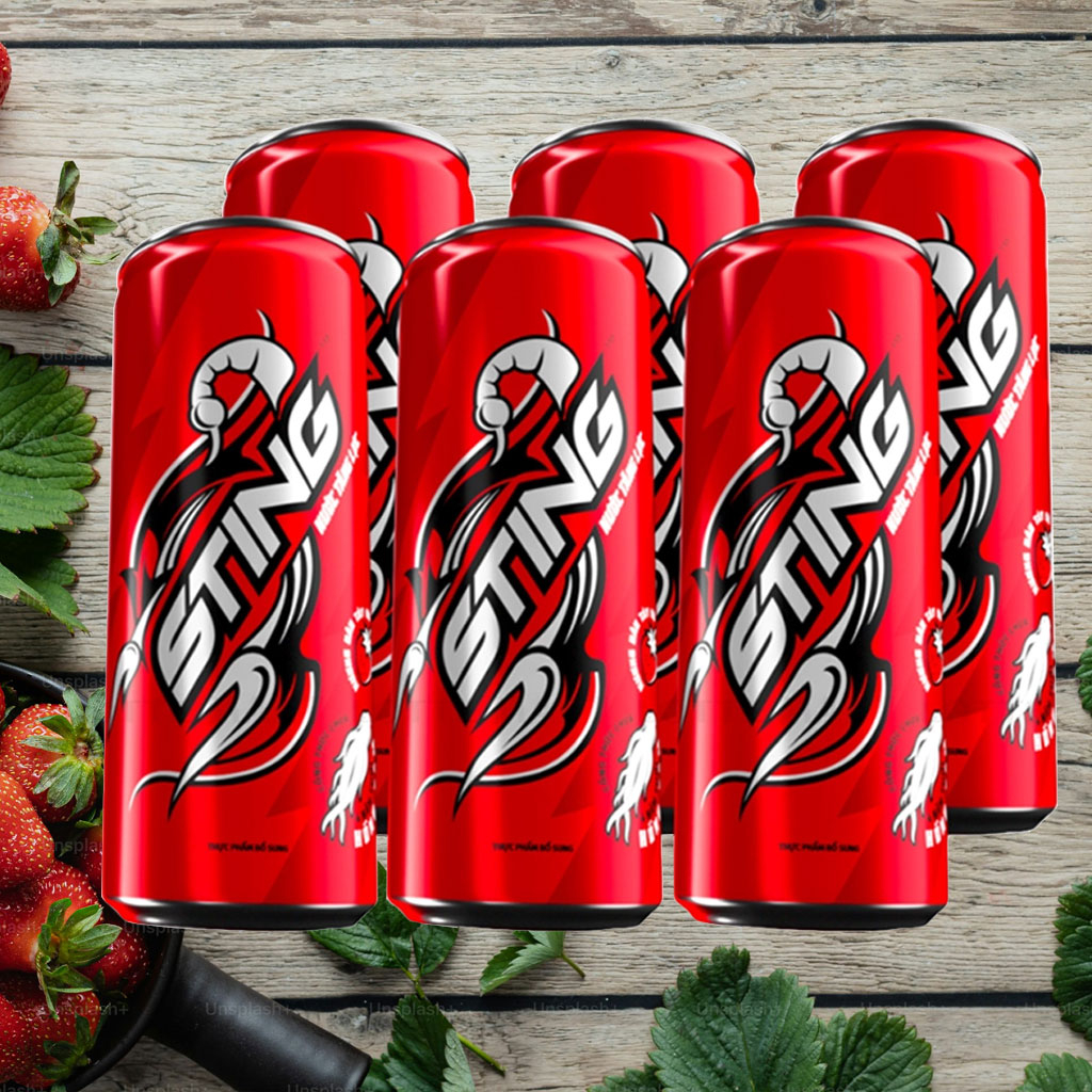 Nước tăng lực Sting hương dâu 330ml