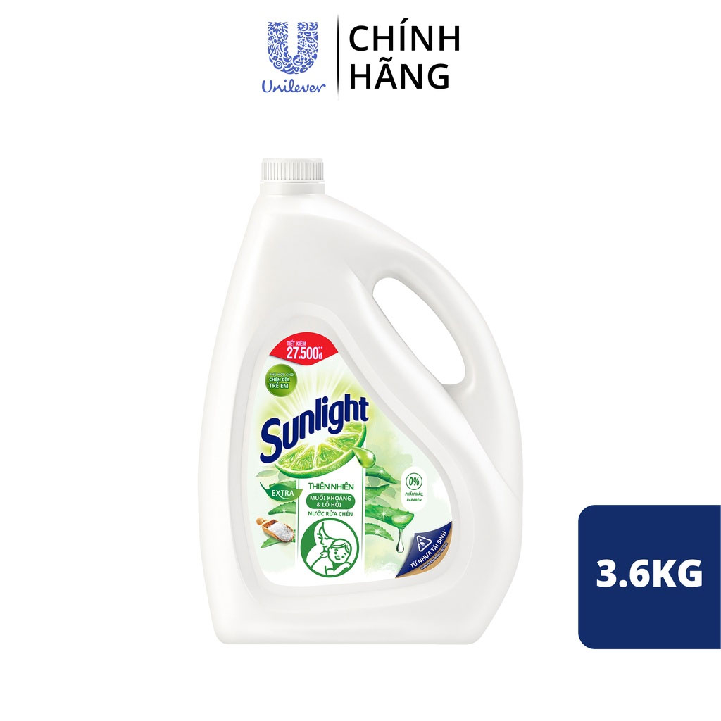 Nước Rửa Chén Sunlight Thiên Nhiên 3.6kg