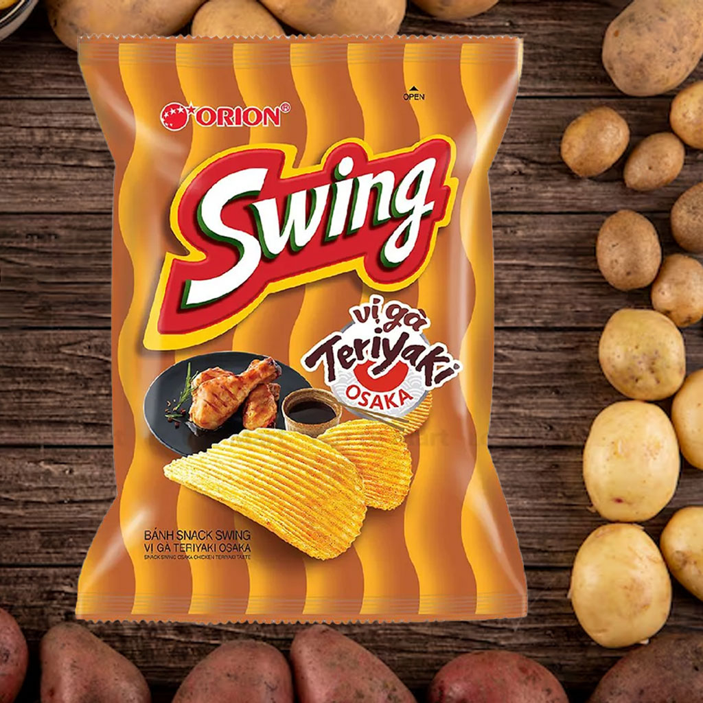 Bánh Snack khoai tây Swing vị Gà Teriyaki Osaka 33gr