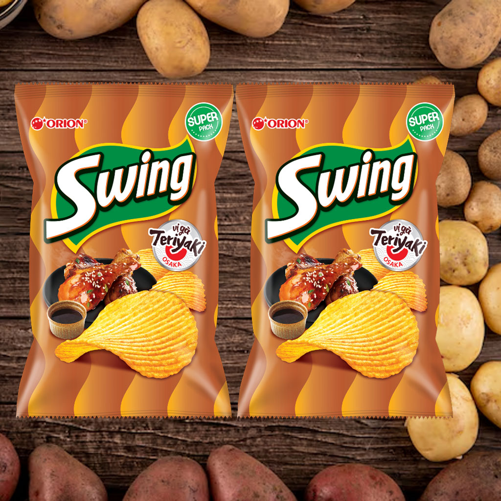 Bánh Snack khoai tây Swing vị Gà Teriyaki Osaka 33gr