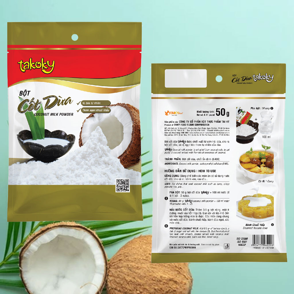 Bột Cốt Dừa Takoky 50g
