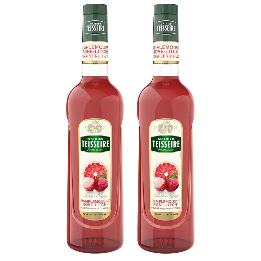 Sirô bưởi hồng và vải Teisseire PinkGrapefruit-Lychee Sirup 700ml