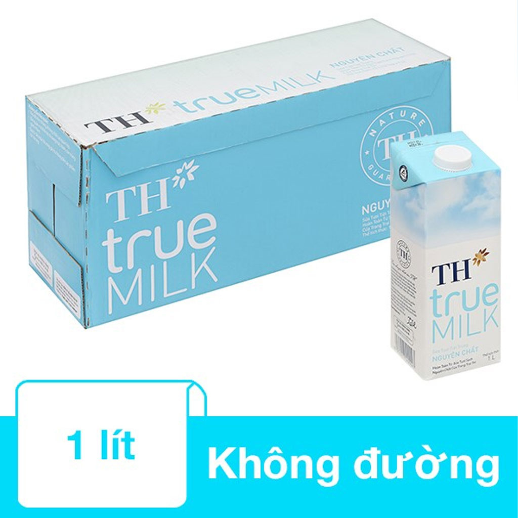 Sữa tươi tiệt trùng TH true MILK không đường 1 lít
