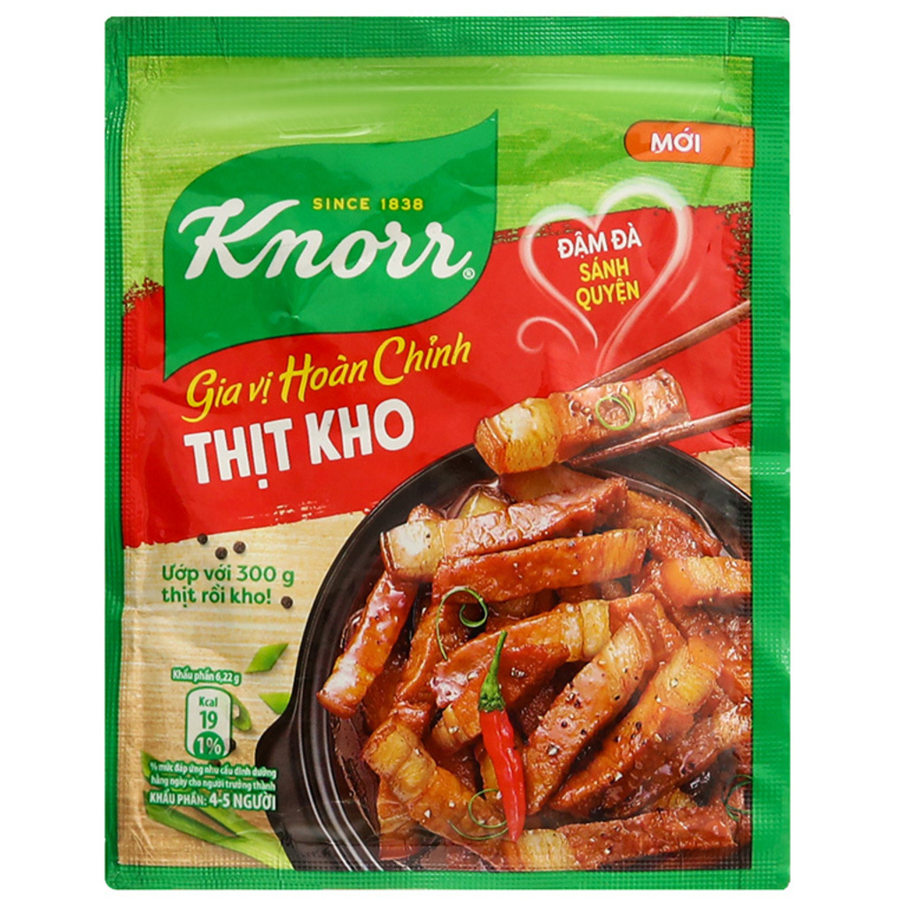 Gia vị hoàn chỉnh thịt kho Knorr 28g