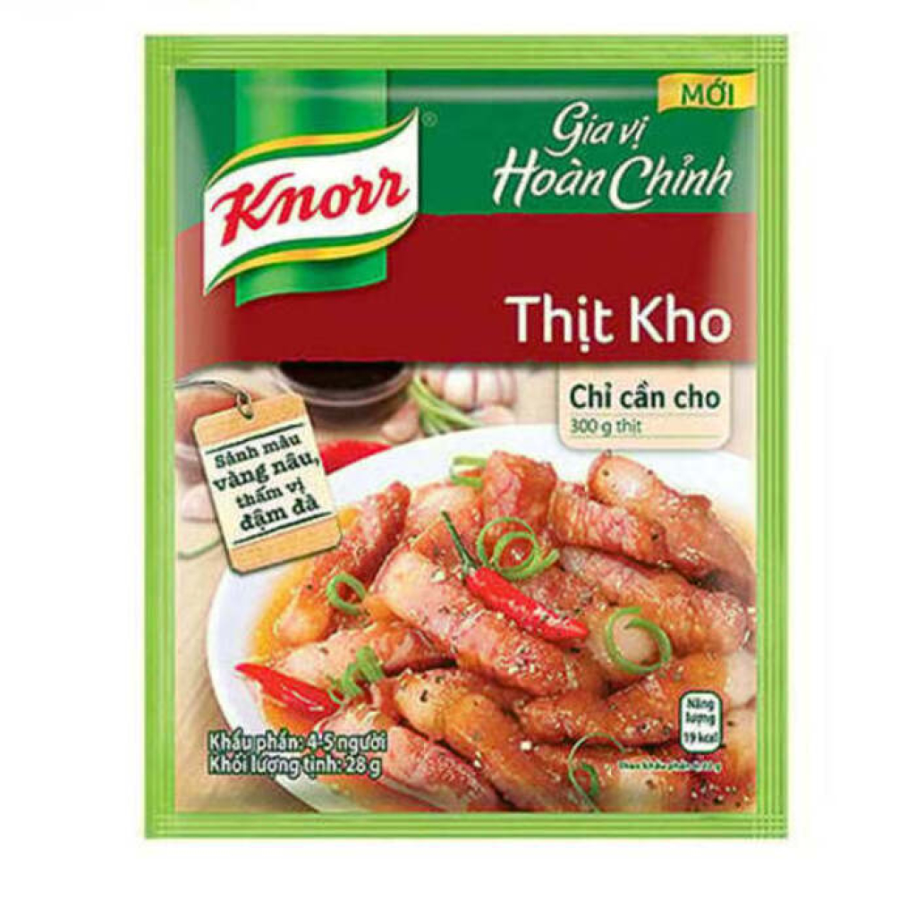 Gia vị hoàn chỉnh thịt kho Knorr 28g