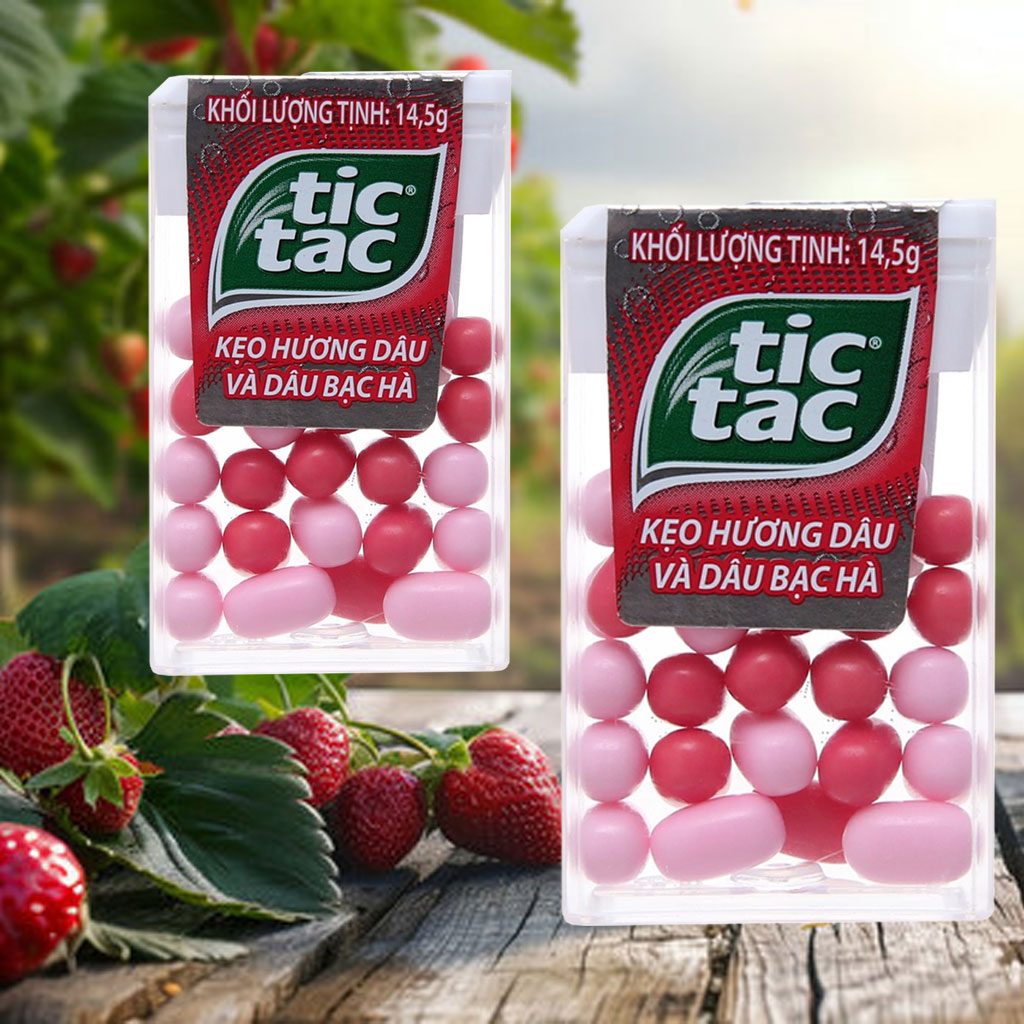 Kẹo hương dâu & bạc hà Tic Tac 14.5gr