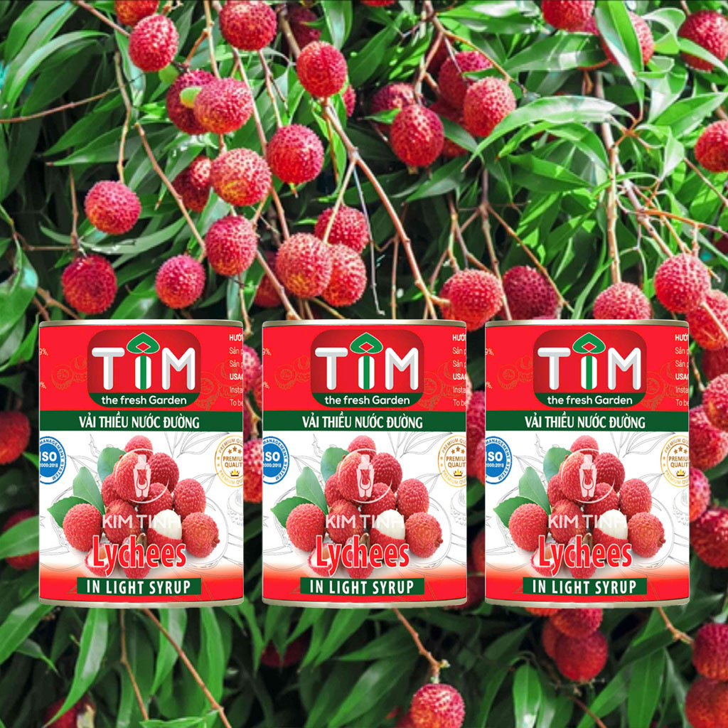 Vải Thiều Ngâm Nước Đường TIM 560g