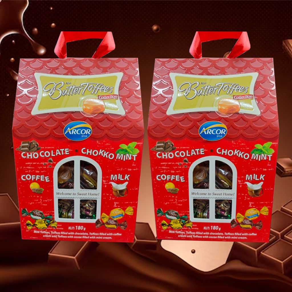 Kẹo mềm Arcor Butter Toffees ngôi nhà 180g