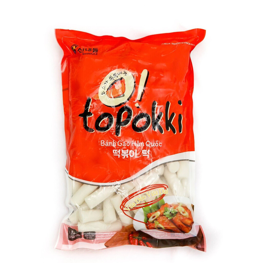 Bánh Gạo Cắt Khúc Hàn Quốc Topokki 1KG