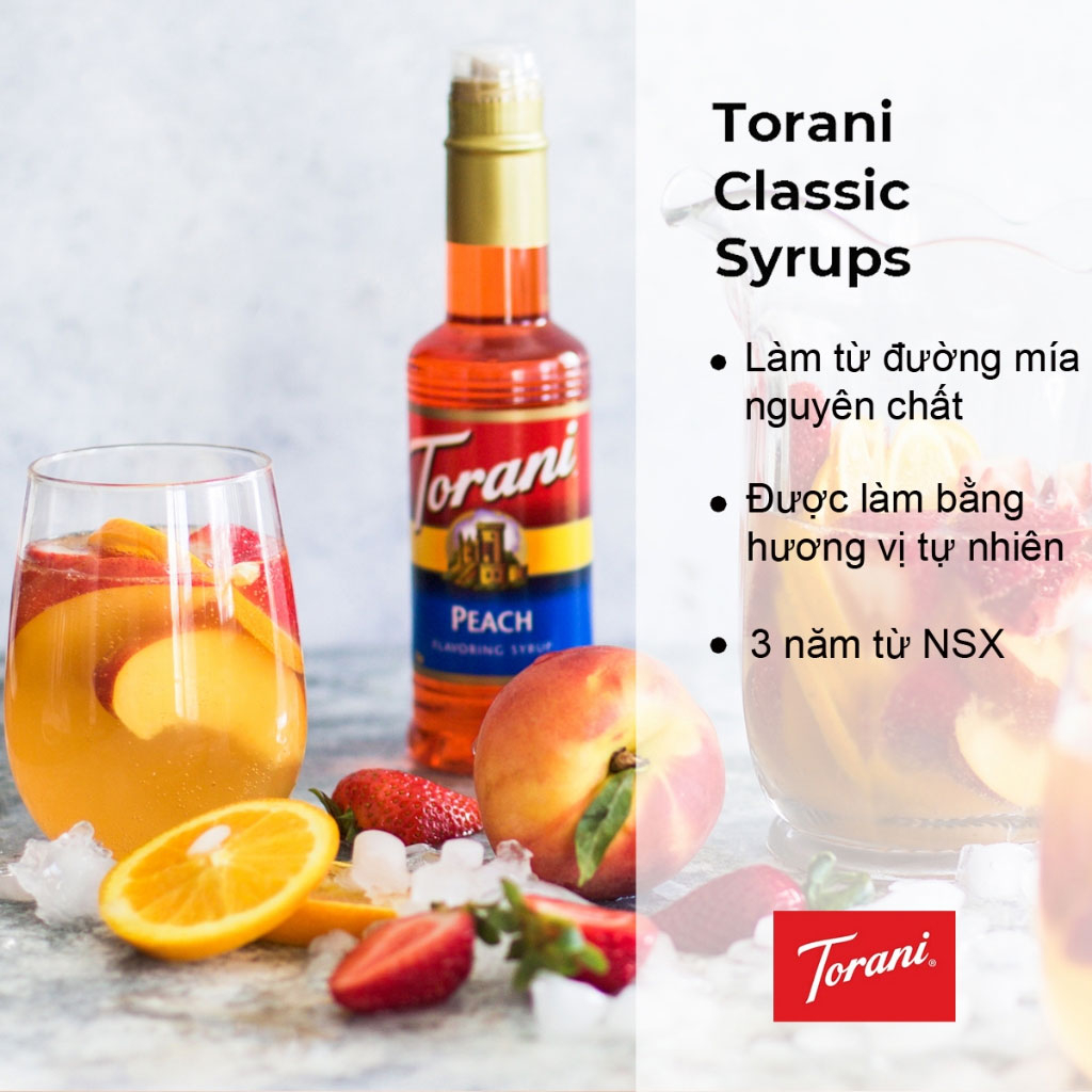Siro Đào Torani Peach Syrup 750ml