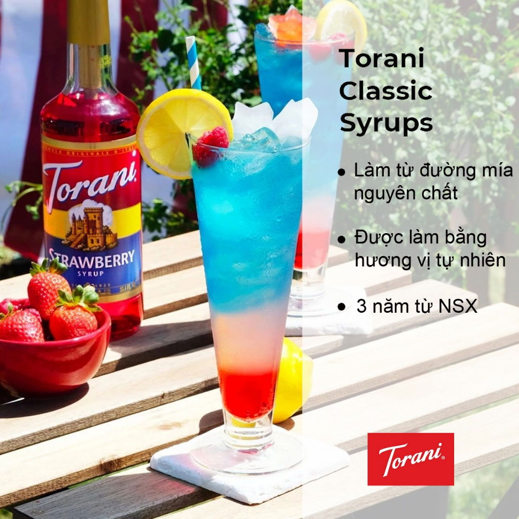 Siro Dâu Torani Strawberry Syrup 750ml