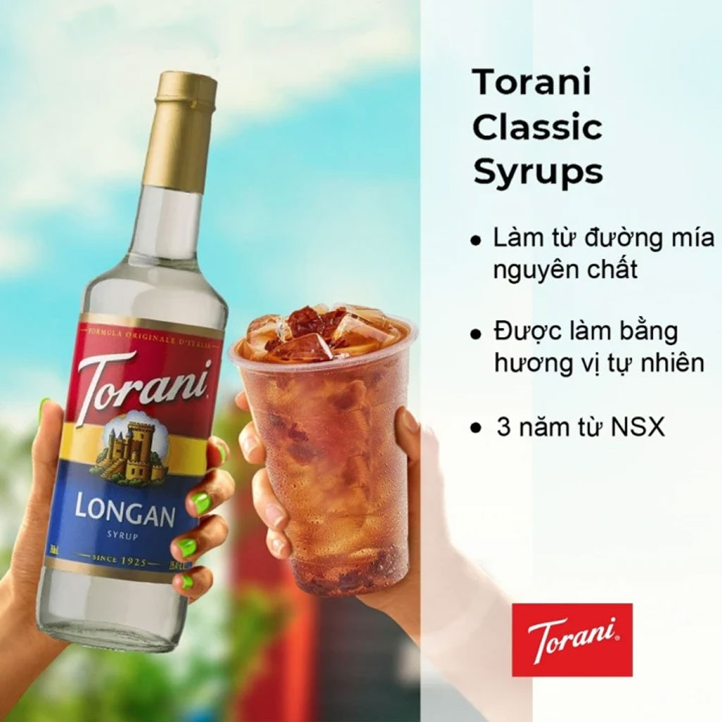Siro Nhãn Torani  Longan Syrup 750ml