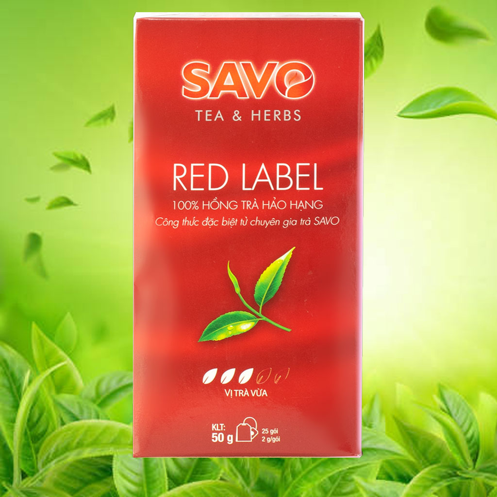 Hồng Trà Savo Red Label Pure Black Tea 50g