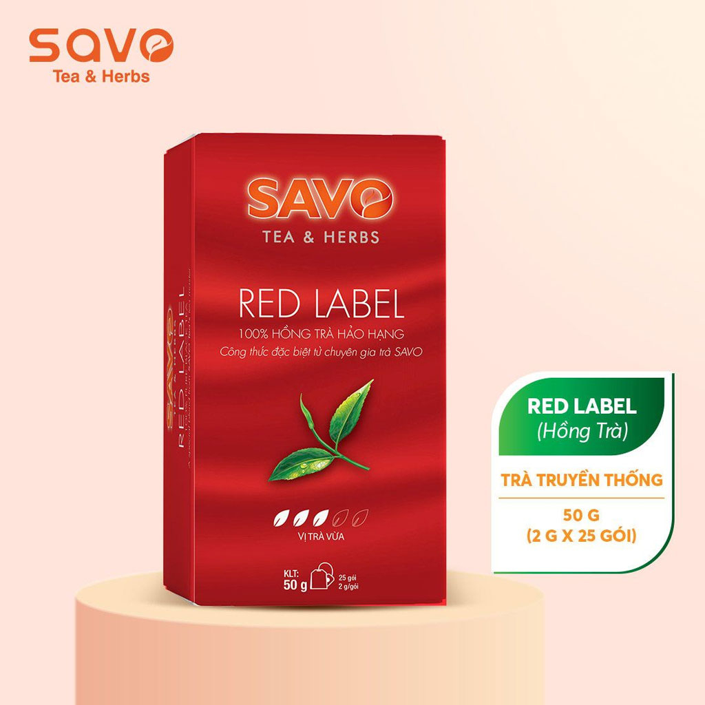 Hồng Trà Savo Red Label Pure Black Tea 50g