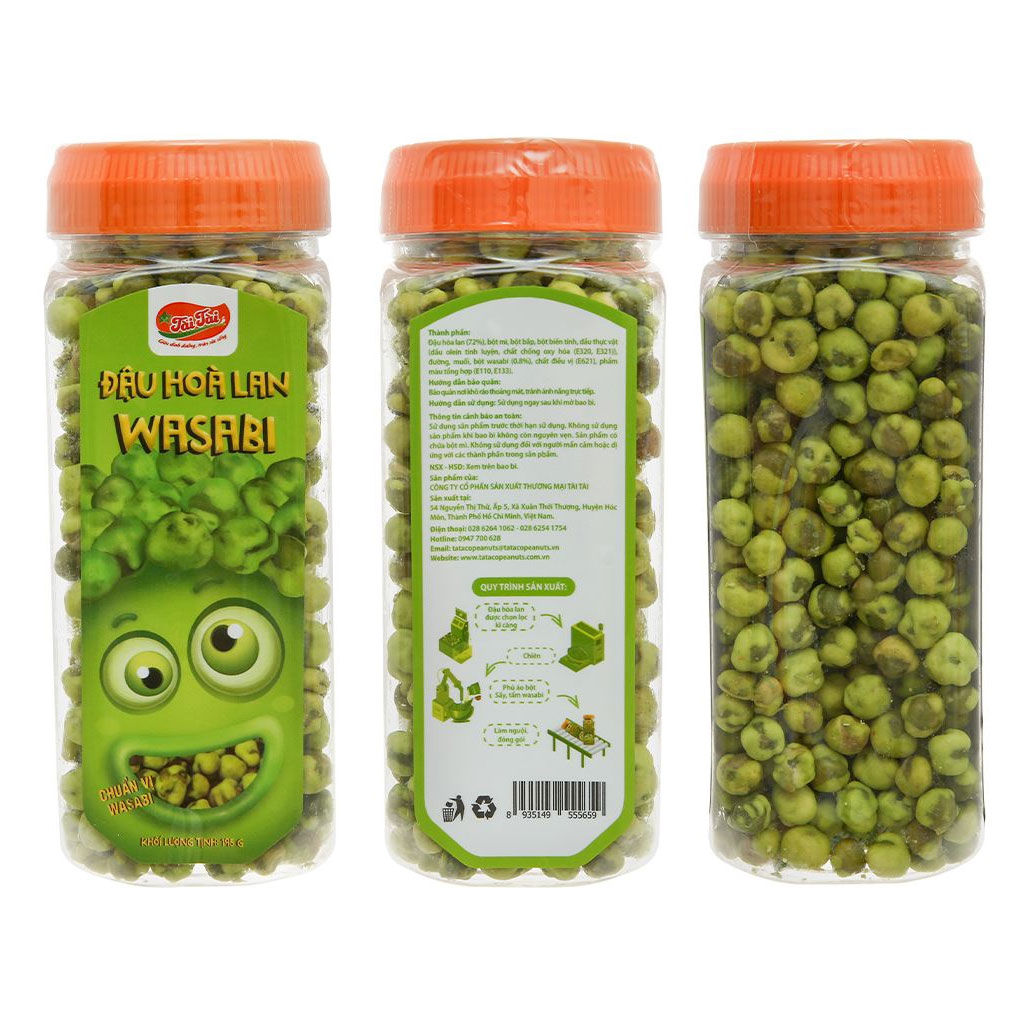 Đậu hà lan wasabi Tài Tài 195g