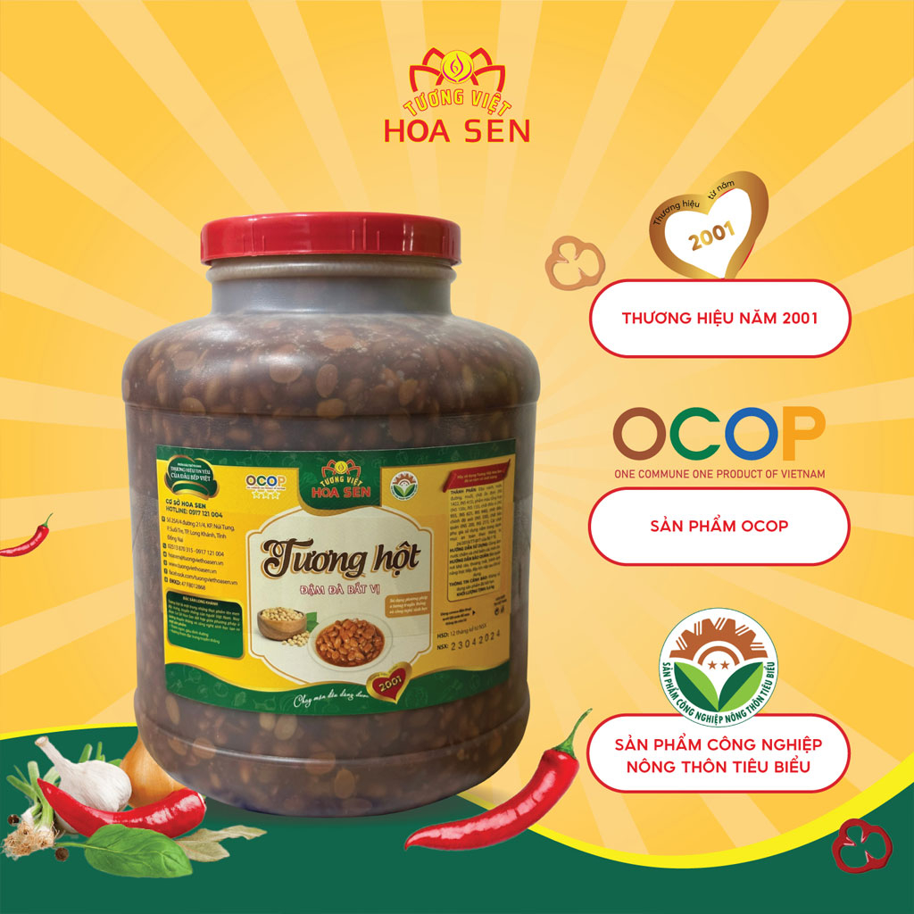 Tương hột vàng bình 6kg