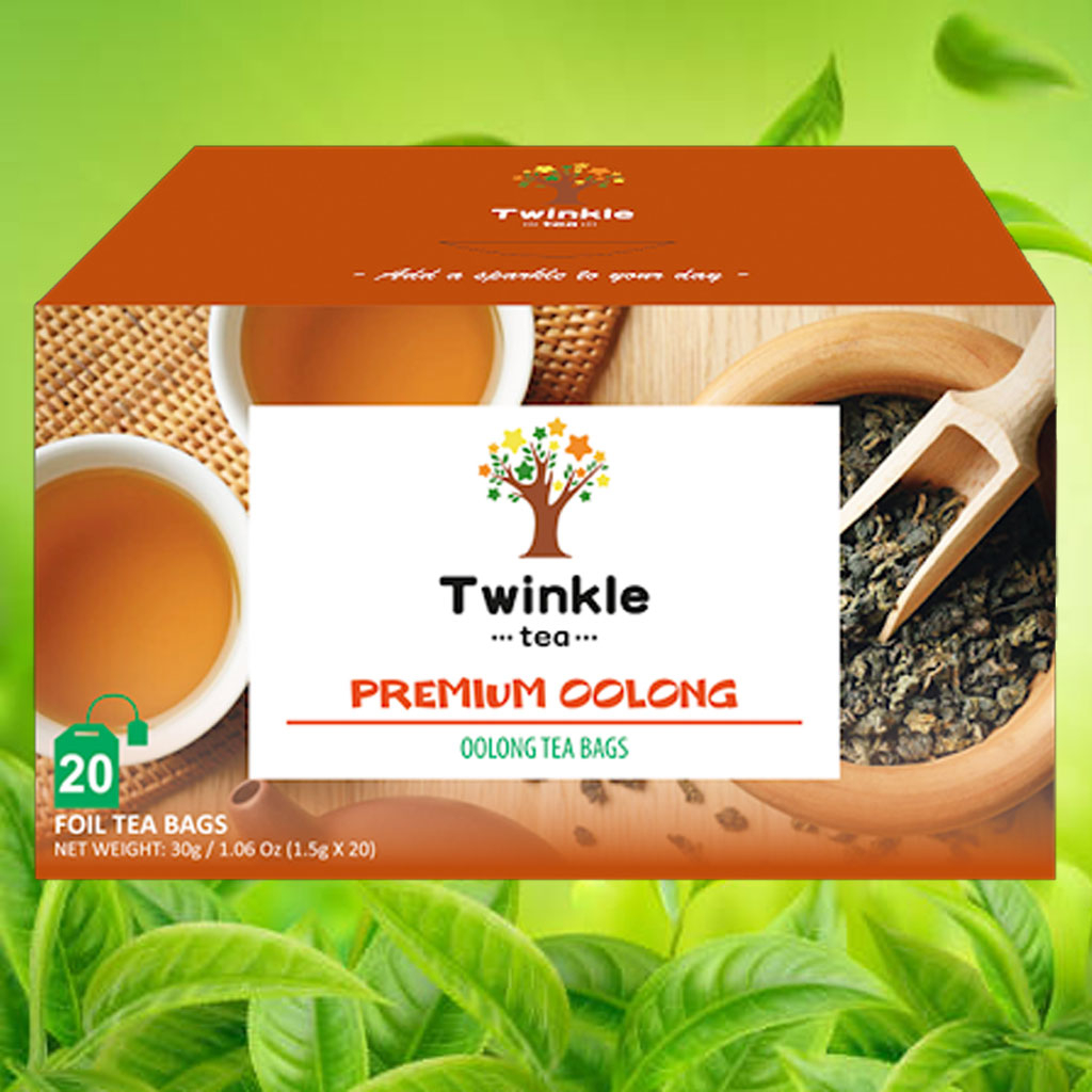 Trà ô long thượng hạng Twinkle premium oolong 1.5g x 20 Gói