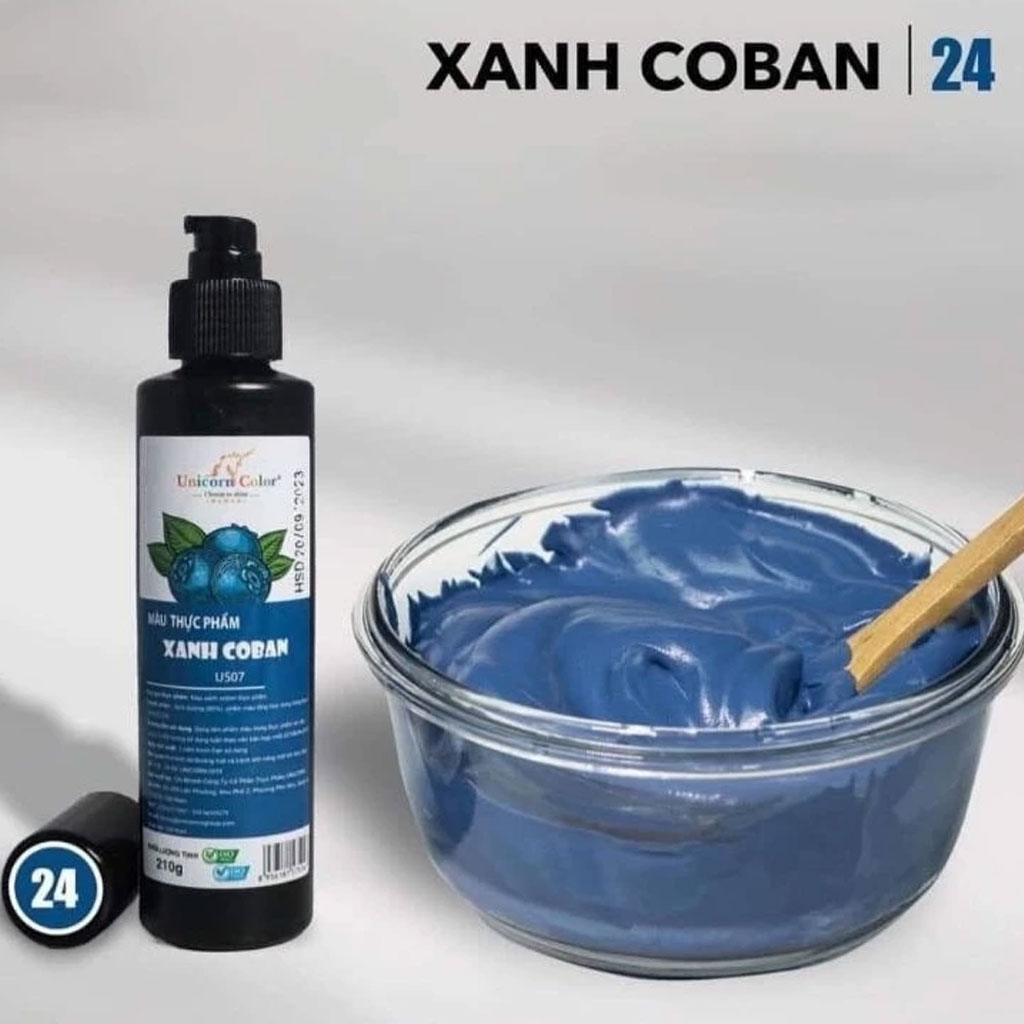 Màu thực phẩm xanh coban Unicorn 210gr
