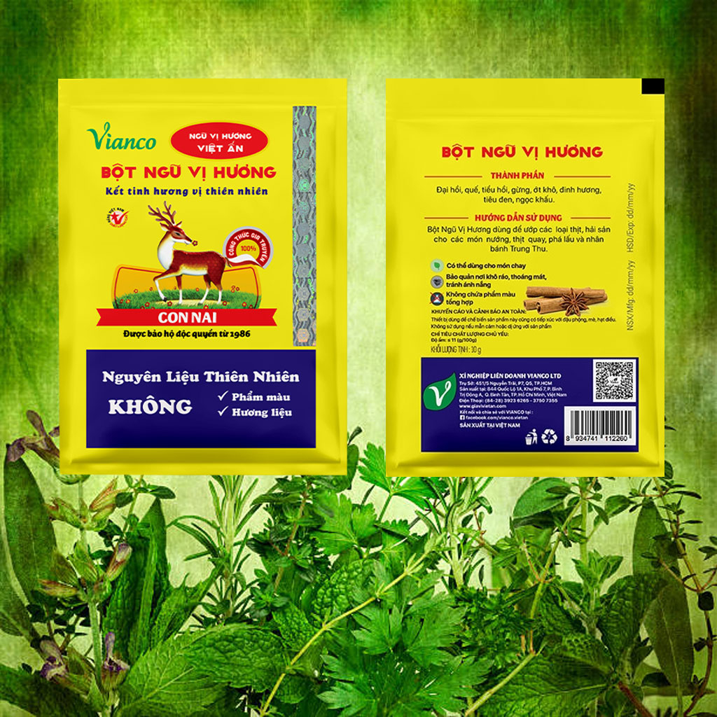 Bột ngũ vị hương Vianco 10g
